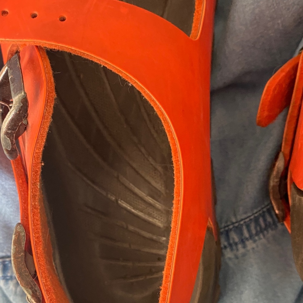 Vibrant Orange Kids Sandals with Adjustable Straps - Picture 5 of 5